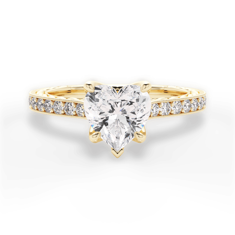 14kt Yellow Gold/18kt Yellow Gold/heart/top sku 1HZ2861