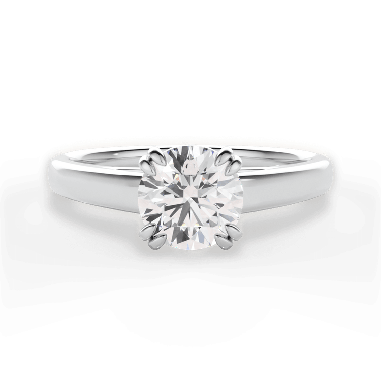 14kt White Gold/18kt White Gold/Platinum/round/top sku 1RZ7232