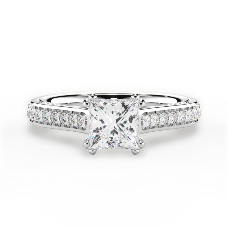 14kt White Gold/18kt White Gold/Platinum/princess/top sku 1PCZ2718