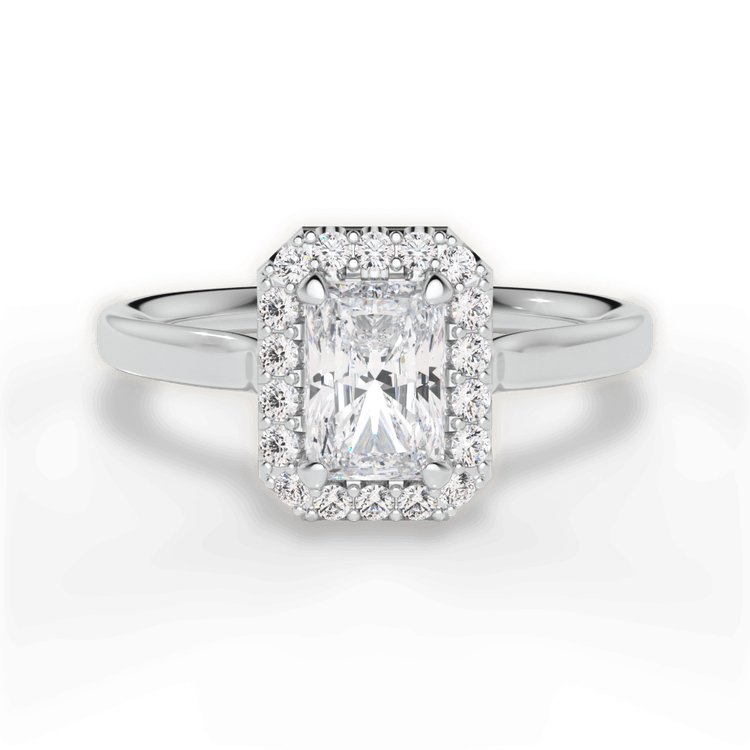 14kt White Gold/18kt White Gold/Platinum/radiant/top sku 1RAZ1329