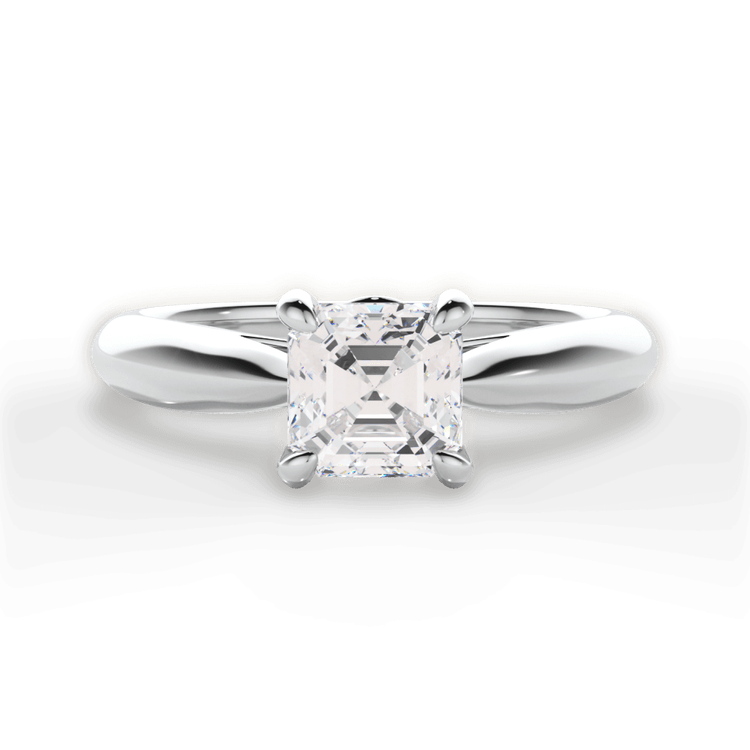 14kt White Gold/18kt White Gold/Platinum/asscher/top sku 1ASZ7244