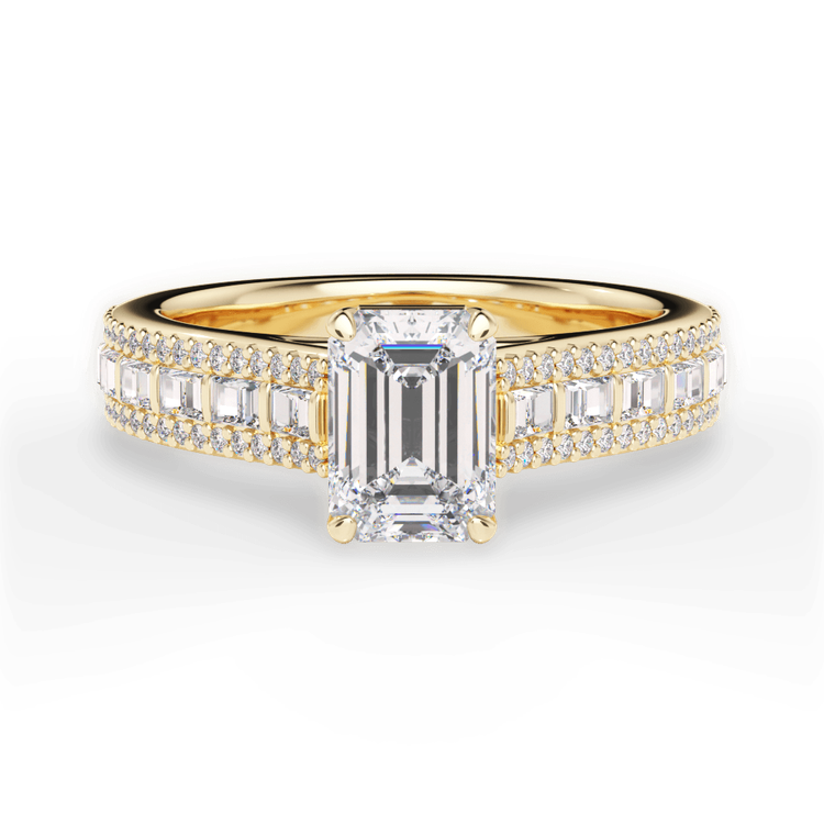 14kt Yellow Gold/18kt Yellow Gold/emerald/top sku 1ECZ1524