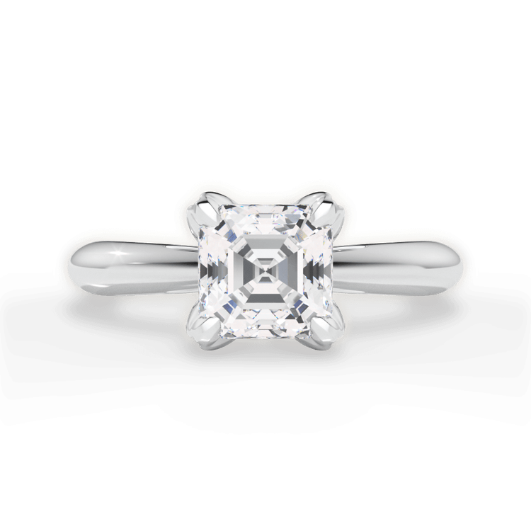 14kt White Gold/18kt White Gold/Platinum/asscher/top sku 1ASZ3279