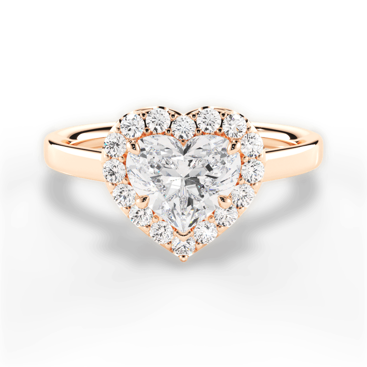 14kt Rose Gold/18kt Rose Gold/heart/top sku 1HZ1329