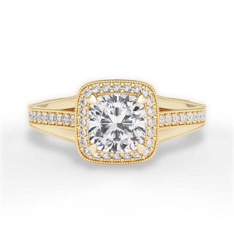 14kt Yellow Gold/18kt Yellow Gold/cushion/top sku 1CUZ3154