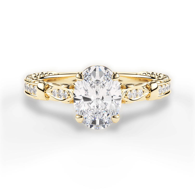 14kt Yellow Gold/18kt Yellow Gold/oval/top sku 1OZ1521