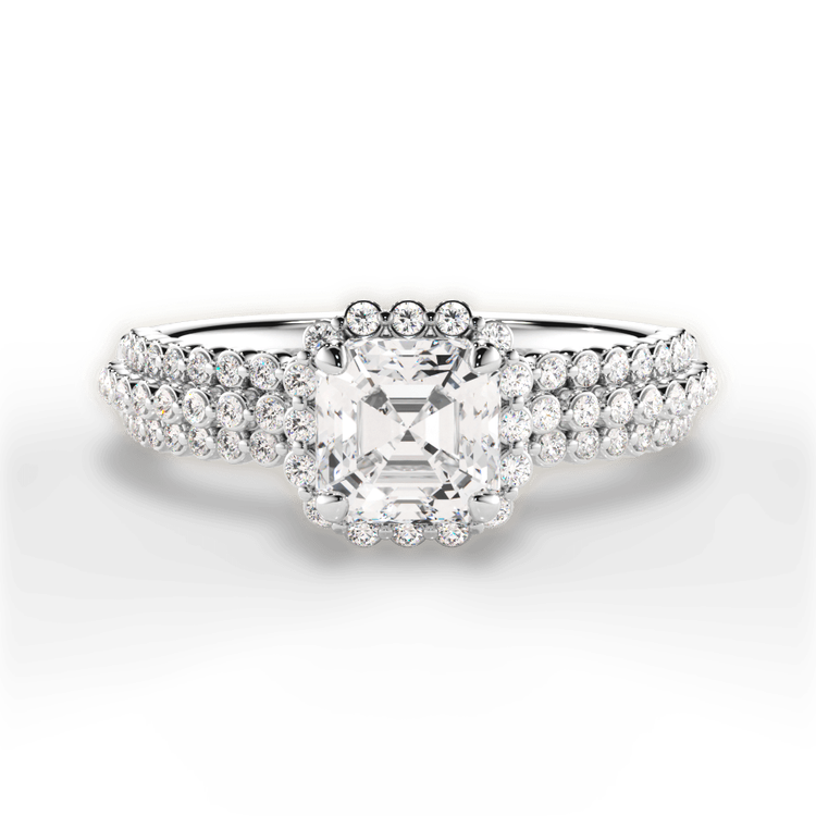 14kt White Gold/18kt White Gold/Platinum/asscher/top sku 1ASZ1506