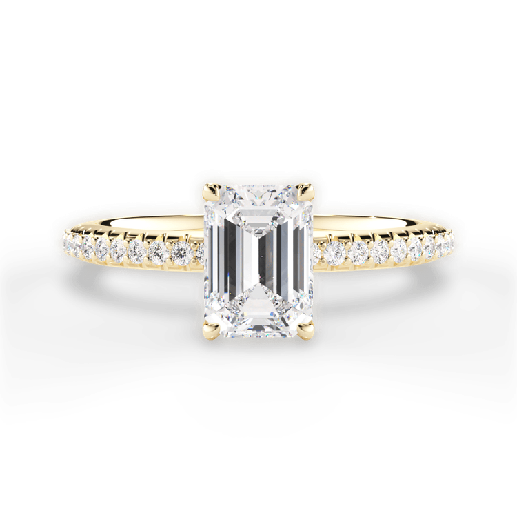 14kt Yellow Gold/18kt Yellow Gold/emerald/top sku 1ECZ4777