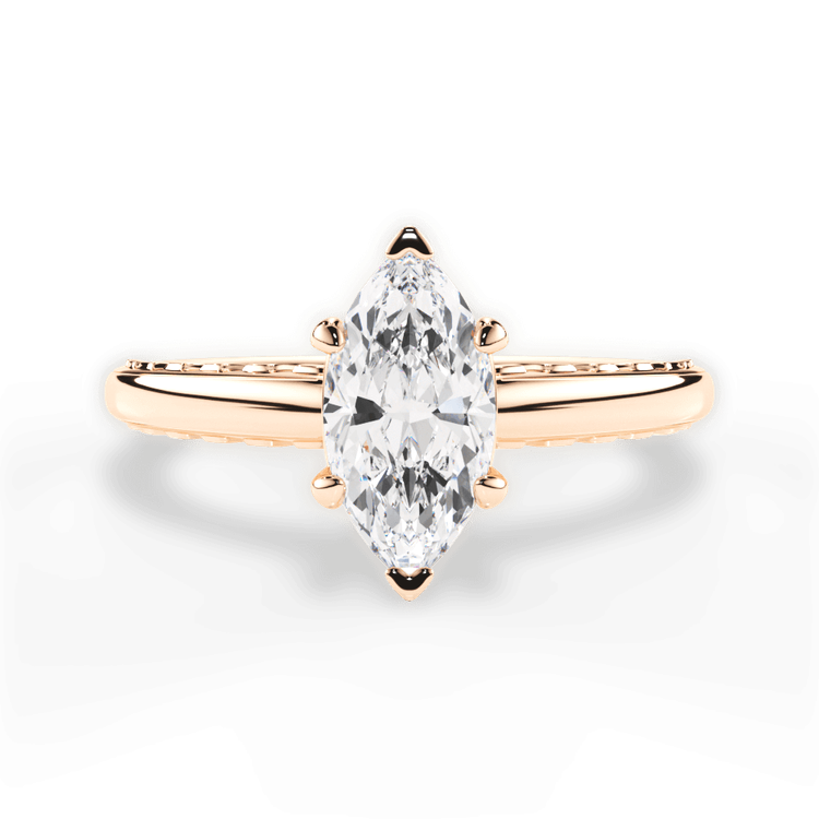 14kt Rose Gold/18kt Rose Gold/marquise/top sku 1MZ2850