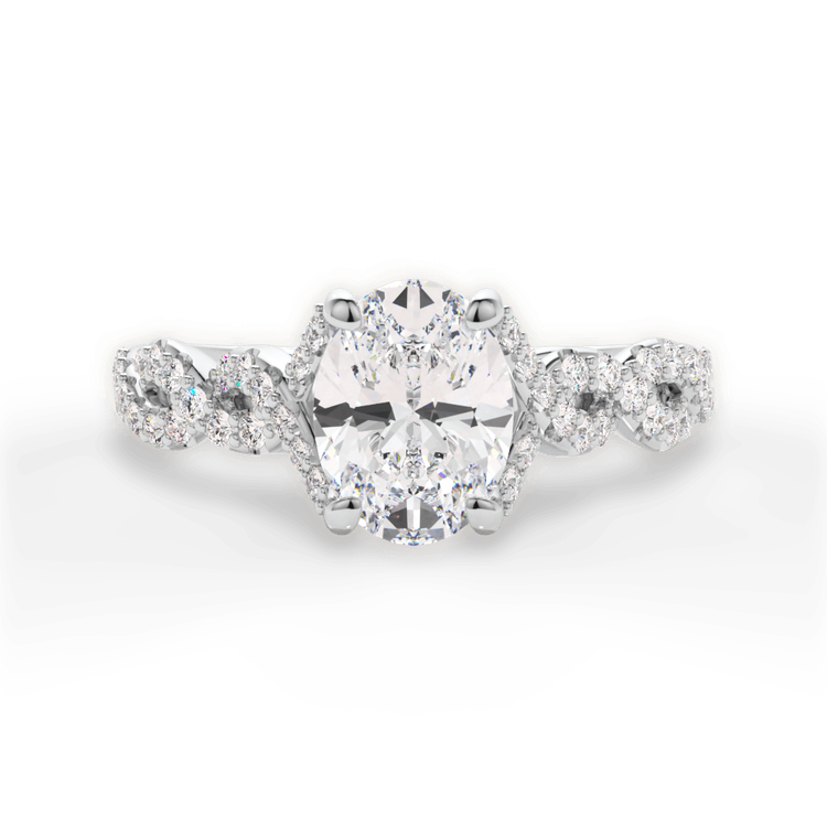 14kt White Gold/18kt White Gold/Platinum/oval/top sku 1OZ1317