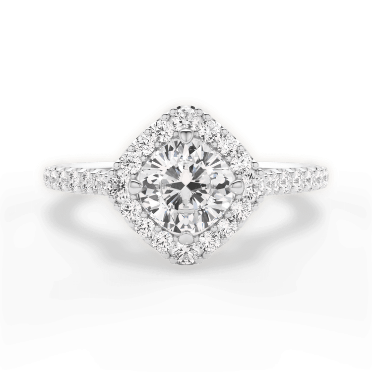 14kt White Gold/18kt White Gold/Platinum/cushion/top sku 1CUZ1403