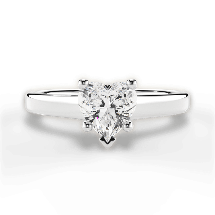 14kt White Gold/18kt White Gold/Platinum/heart/top sku 1HZ1178