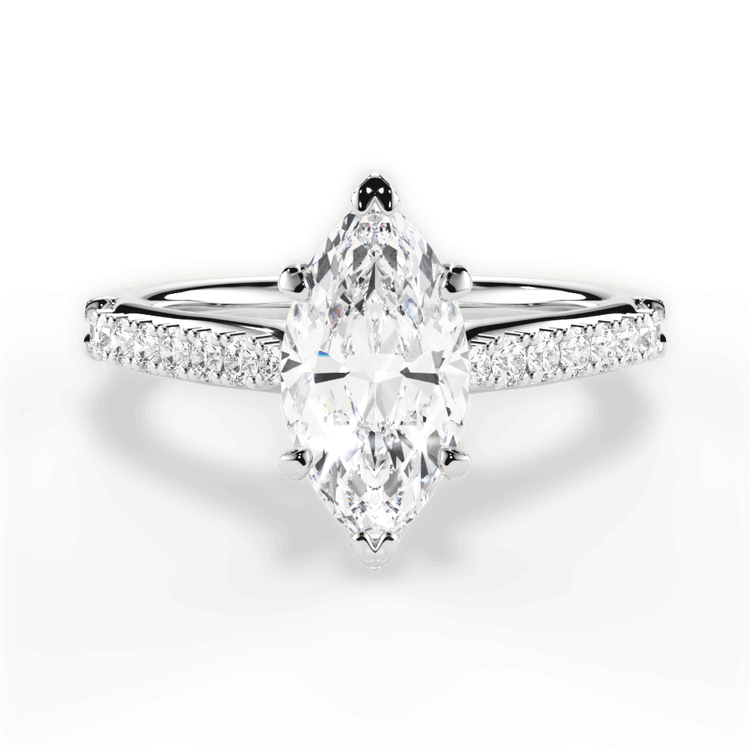 14kt White Gold/18kt White Gold/Platinum/marquise/top sku 1MZ2489