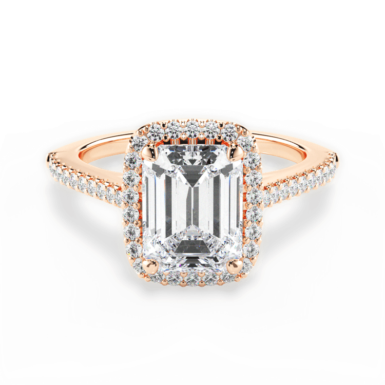 14kt Rose Gold/18kt Rose Gold/emerald/top sku 1ECZ4746