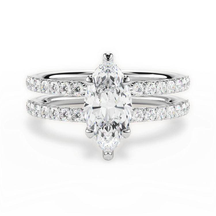 14kt White Gold/18kt White Gold/Platinum/marquise/top sku 1MZ1401