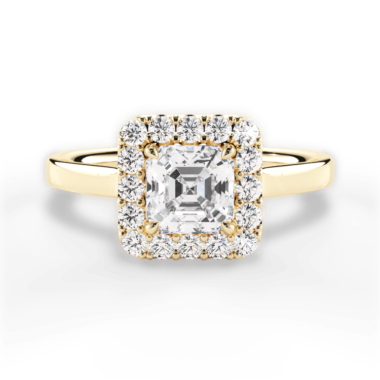 14kt Yellow Gold/18kt Yellow Gold/asscher/top sku 1ASZ1329