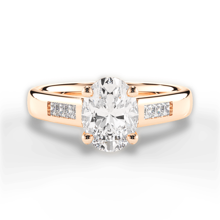 14kt Rose Gold/18kt Rose Gold/oval/top sku 1OZ1193