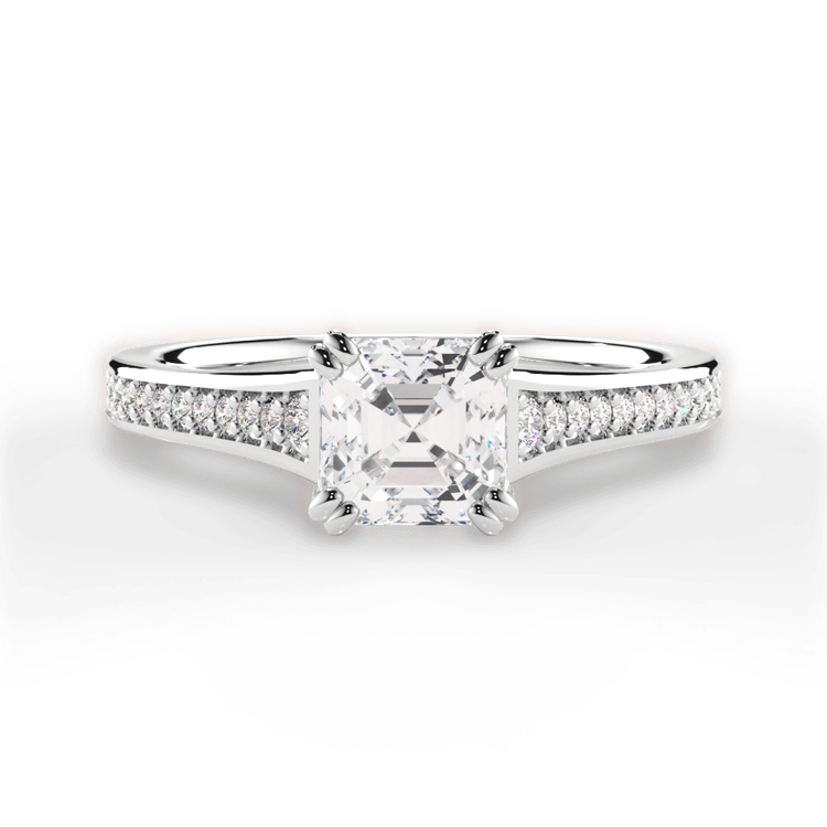 14kt White Gold/18kt White Gold/Platinum/asscher/top sku 1ASZ2493