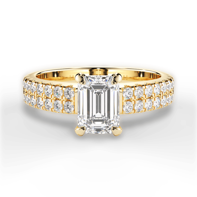 14kt Yellow Gold/18kt Yellow Gold/emerald/top sku 1ECZ1324