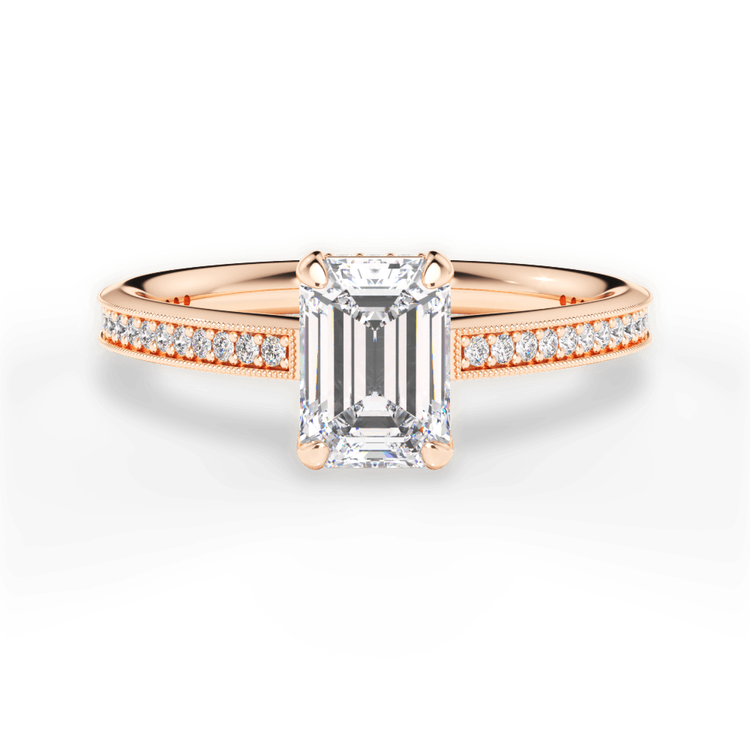 14kt Rose Gold/18kt Rose Gold/emerald/top sku 1ECZ1963
