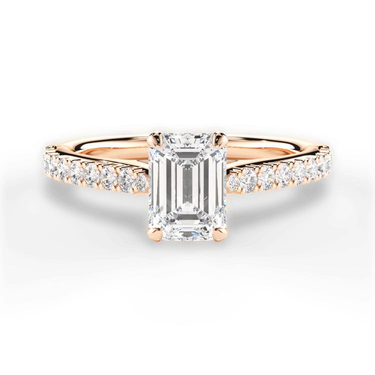 14kt Rose Gold/18kt Rose Gold/emerald/top sku 1ECZ2498