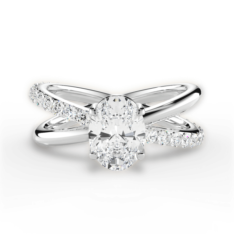 14kt White Gold/18kt White Gold/Platinum/oval/top sku 1OZ4768