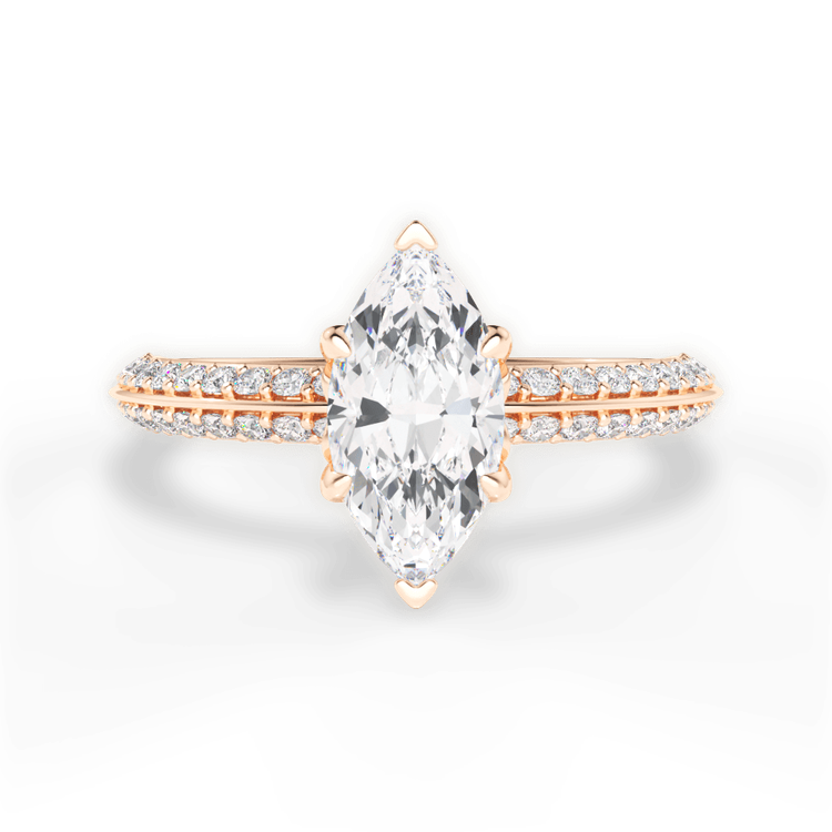 14kt Rose Gold/18kt Rose Gold/marquise/top sku 1MZ4770