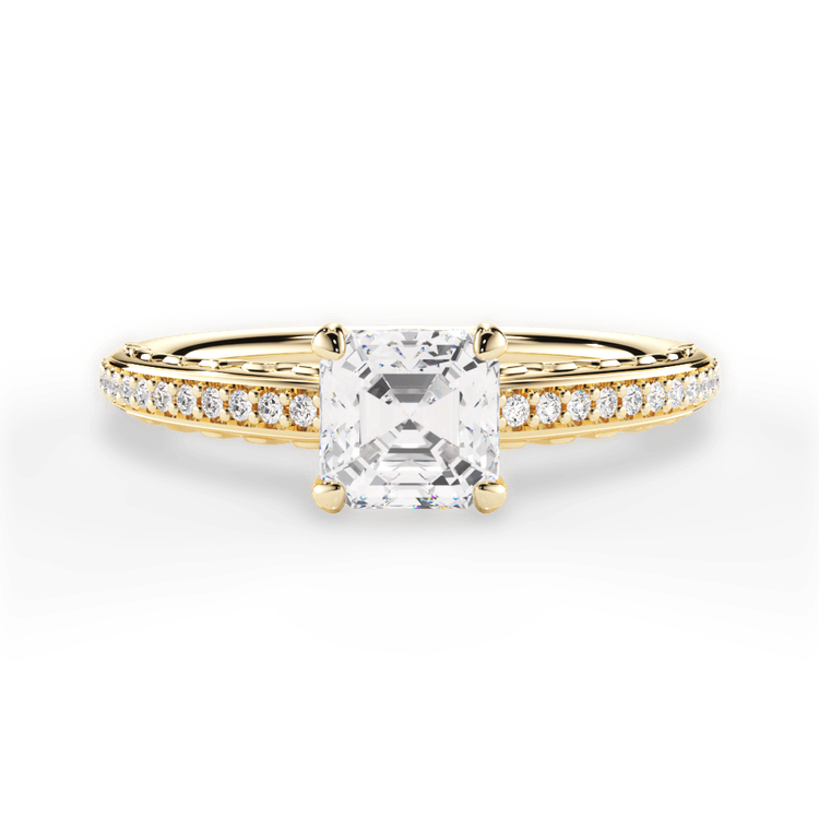 14kt Yellow Gold/18kt Yellow Gold/asscher/top sku 1ASZ2851