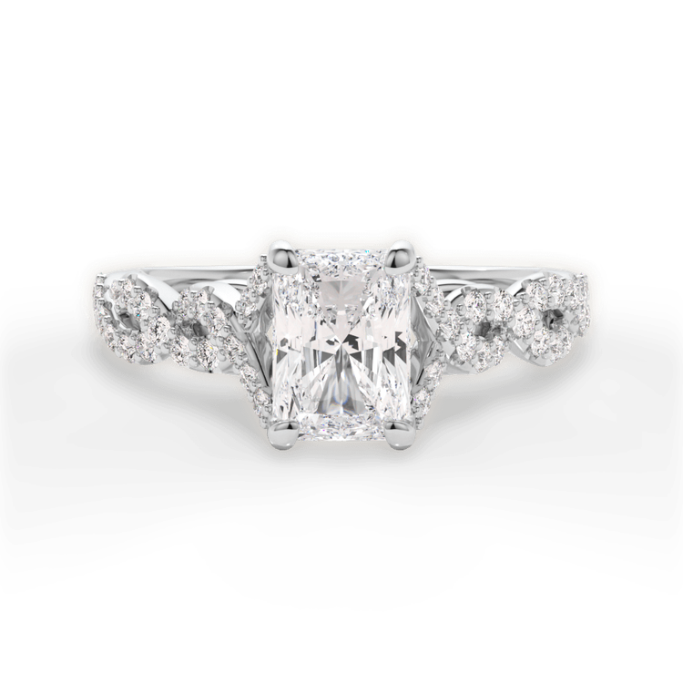 14kt White Gold/18kt White Gold/Platinum/radiant/top sku 1RAZ1317