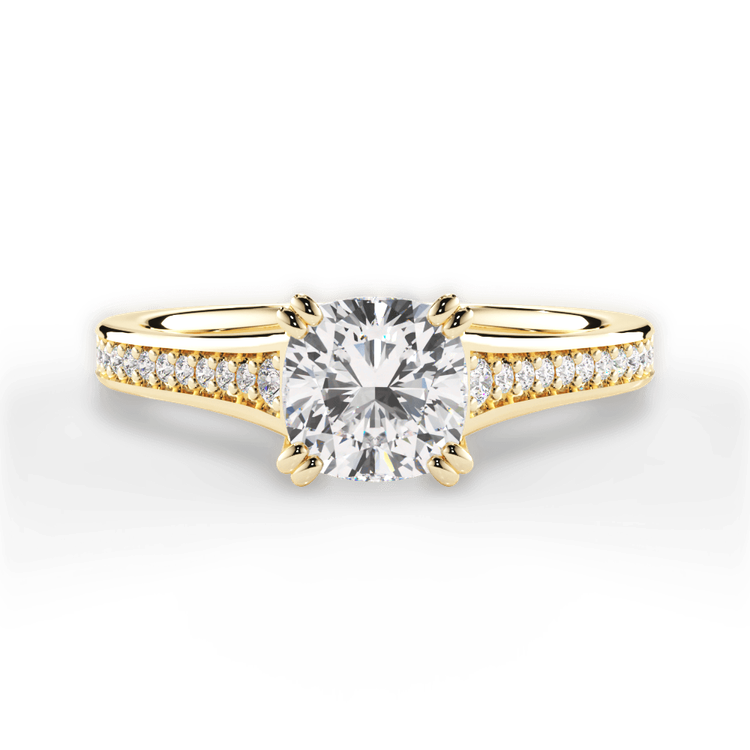 14kt Yellow Gold/18kt Yellow Gold/cushion/top sku 1CUZ2493