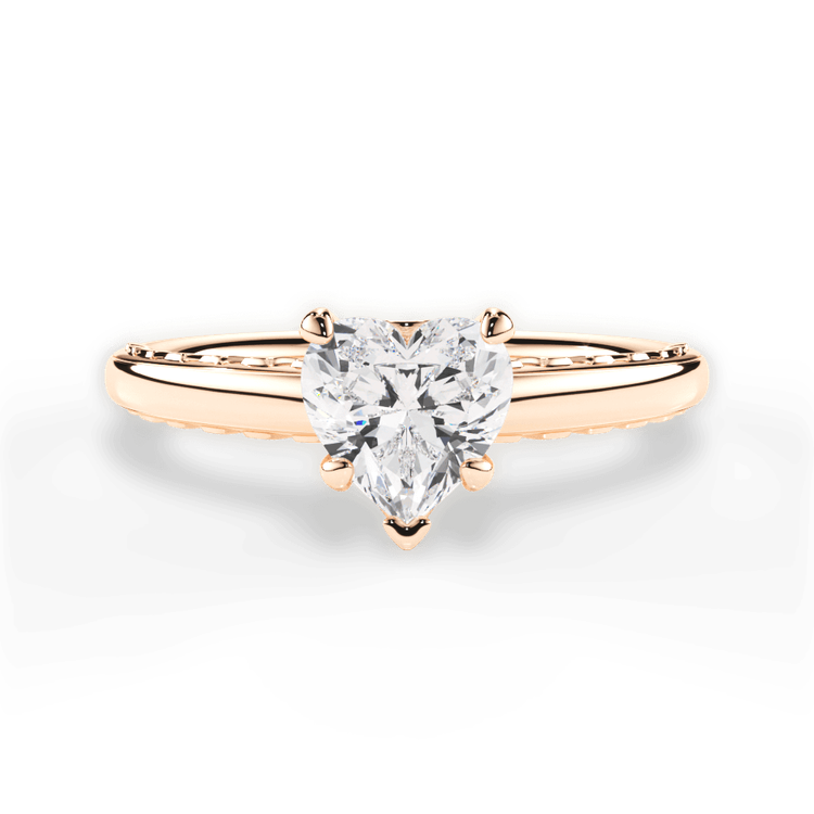 14kt Rose Gold/18kt Rose Gold/heart/top sku 1HZ2850