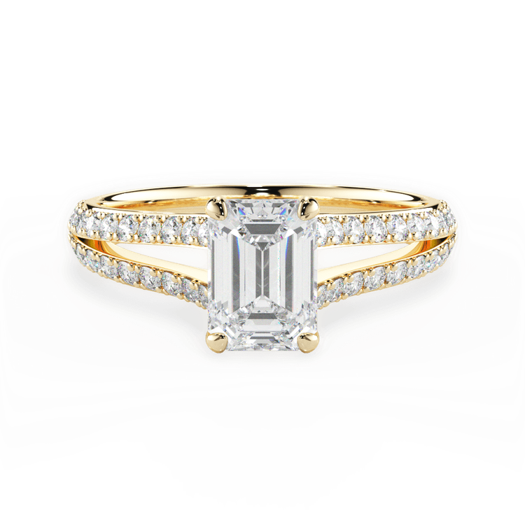 14kt Yellow Gold/18kt Yellow Gold/emerald/top sku 1ECZ2488
