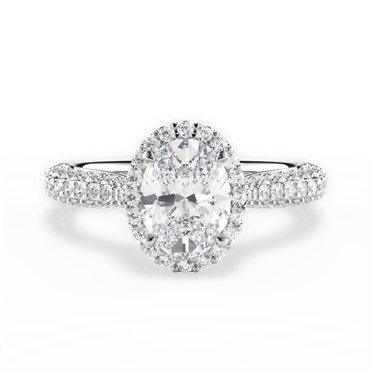 14kt White Gold/18kt White Gold/Platinum/oval/top sku 1OZ1349