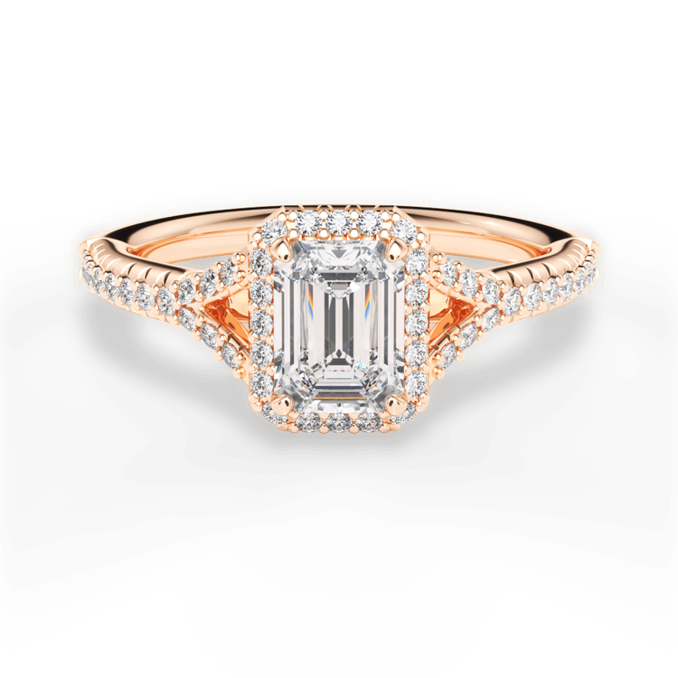 14kt Rose Gold/18kt Rose Gold/emerald/top sku 1ECZ3766