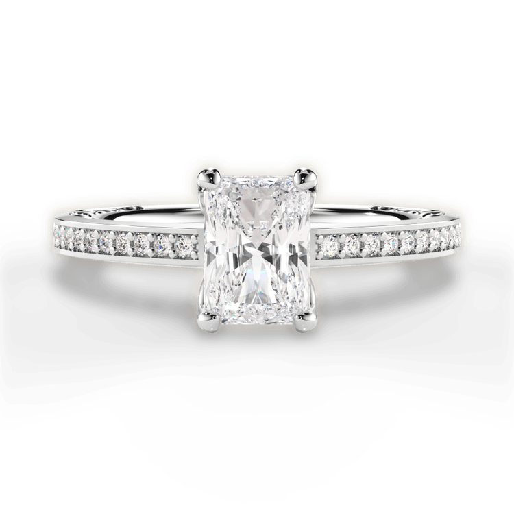 14kt White Gold/18kt White Gold/Platinum/radiant/top sku 1RAZ4170