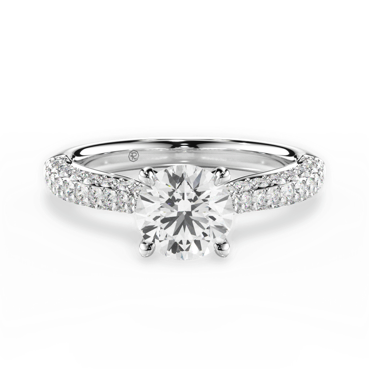 14kt White Gold/18kt White Gold/Platinum/round/top sku 1RZ1350