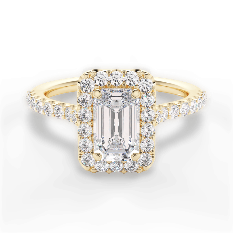 14kt Yellow Gold/18kt Yellow Gold/emerald/top sku 1ECZ1321