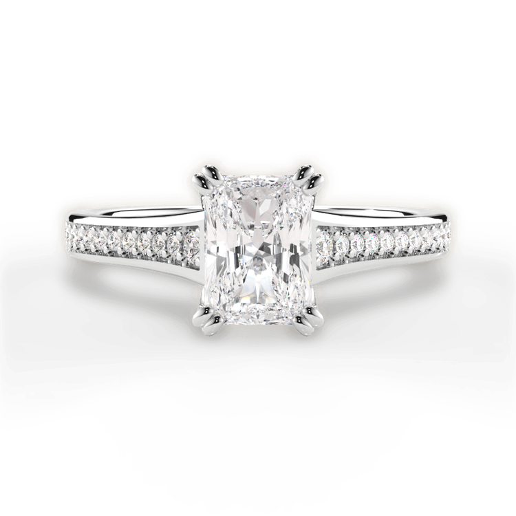 14kt White Gold/18kt White Gold/Platinum/radiant/top sku 1RAZ2493