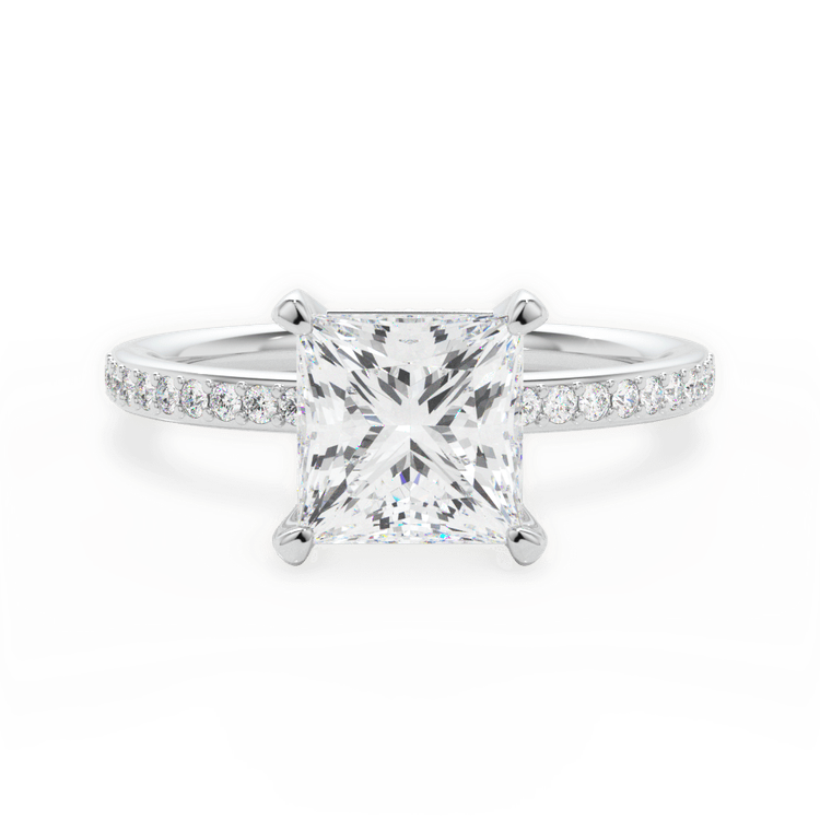 14kt White Gold/18kt White Gold/Platinum/princess/top sku 1PCZ1509