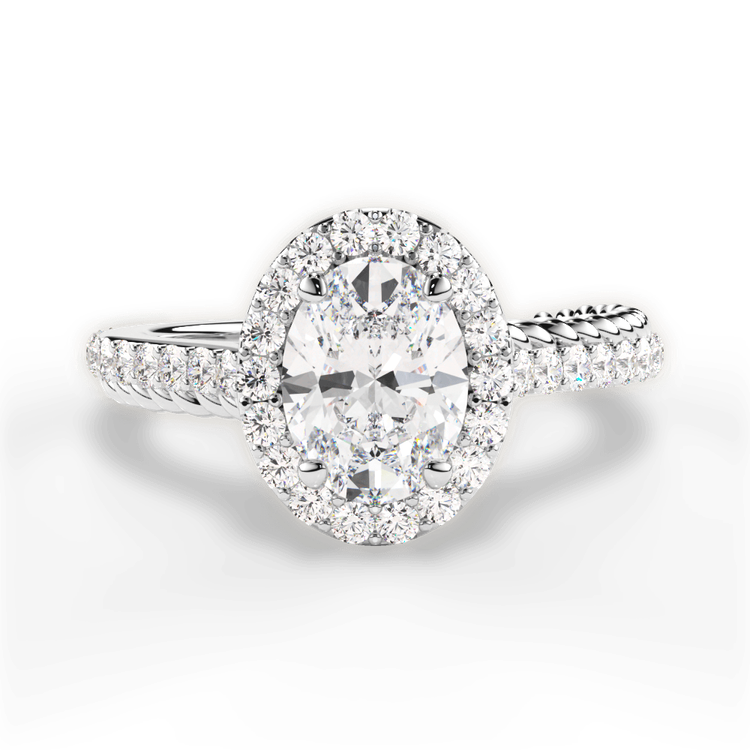 14kt White Gold/18kt White Gold/Platinum/oval/top sku 1OZ1520