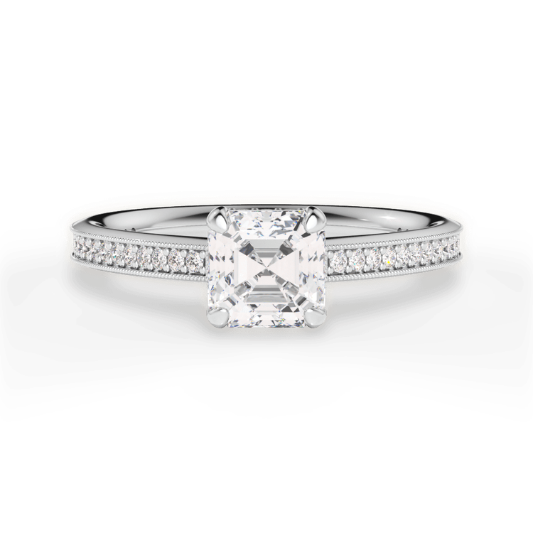 14kt White Gold/18kt White Gold/Platinum/asscher/top sku 1ASZ1963