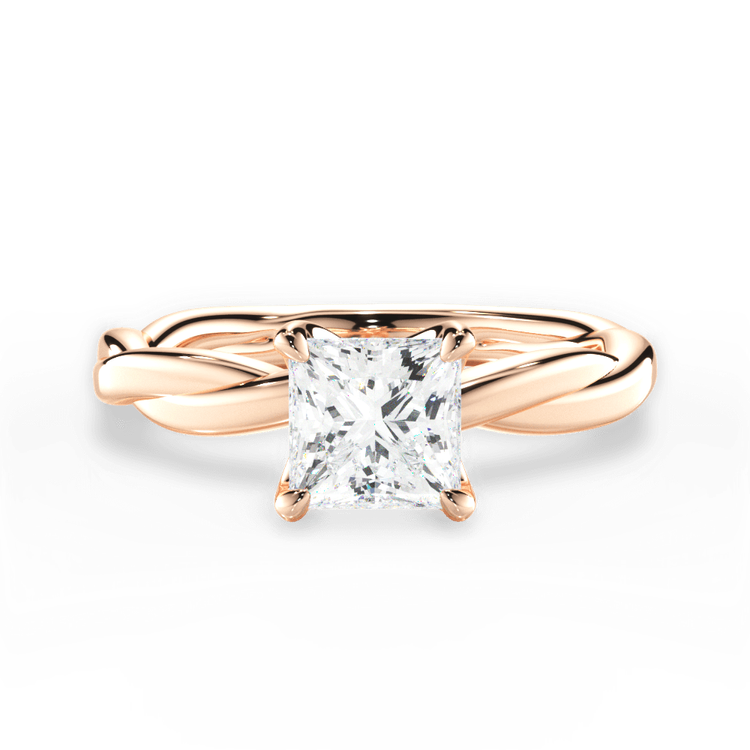 14kt Rose Gold/18kt Rose Gold/princess/top sku 1PCZ4702