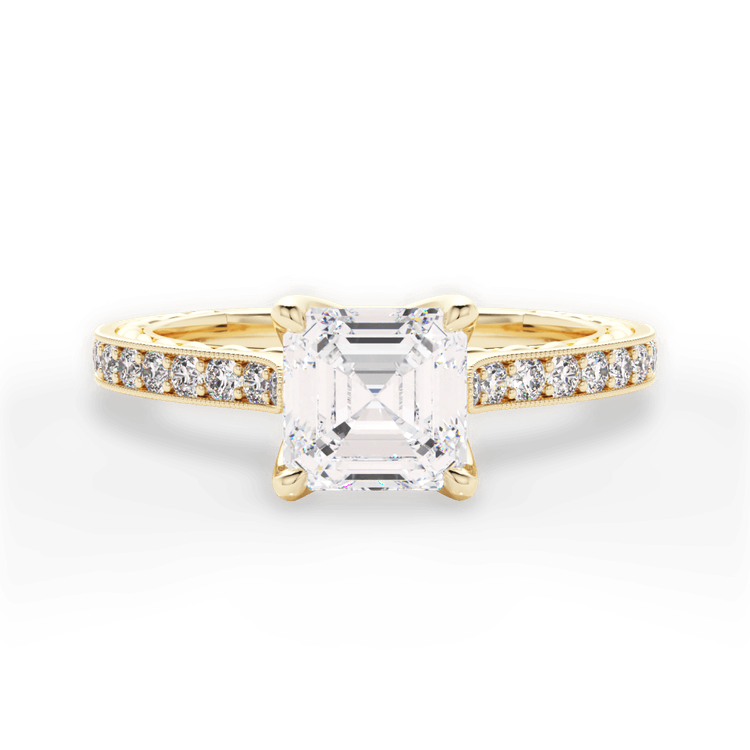 14kt Yellow Gold/18kt Yellow Gold/asscher/top sku 1ASZ2861