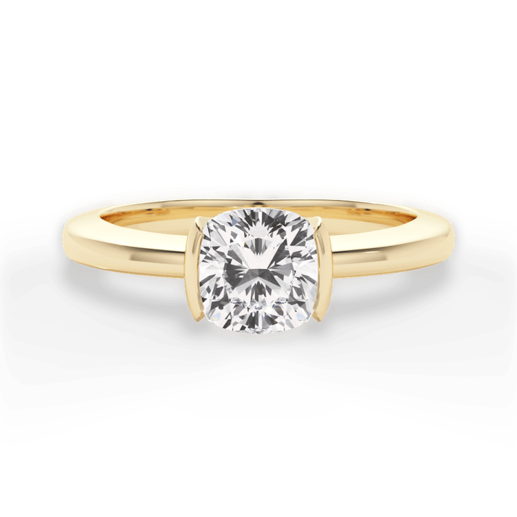 14kt Yellow Gold/18kt Yellow Gold/cushion/top sku 1CUZ1065