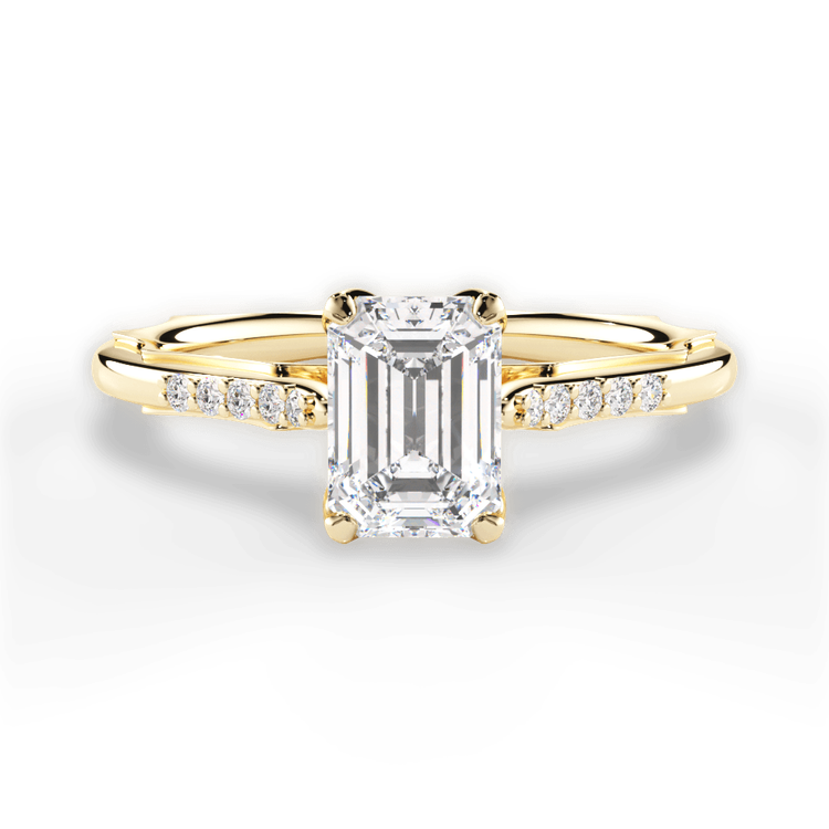 14kt Yellow Gold/18kt Yellow Gold/emerald/top sku 1ECZ2841