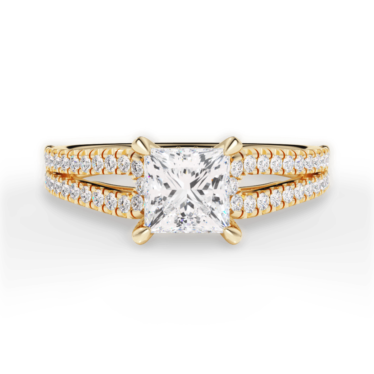 14kt Yellow Gold/18kt Yellow Gold/princess/top sku 1PCZ2483