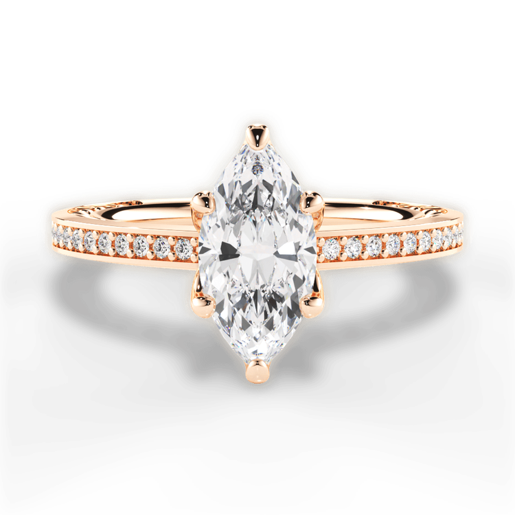 14kt Rose Gold/18kt Rose Gold/marquise/top sku 1MZ4170