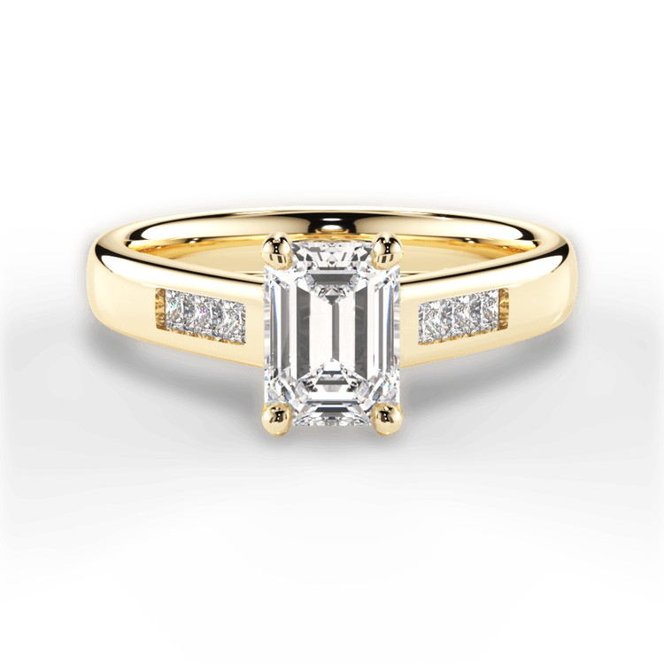 14kt Yellow Gold/18kt Yellow Gold/emerald/top sku 1ECZ1193
