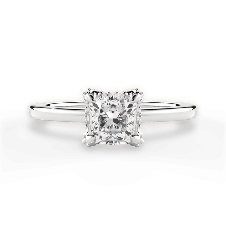 14kt White Gold/18kt White Gold/Platinum/cushion/top sku 1CUZ4715