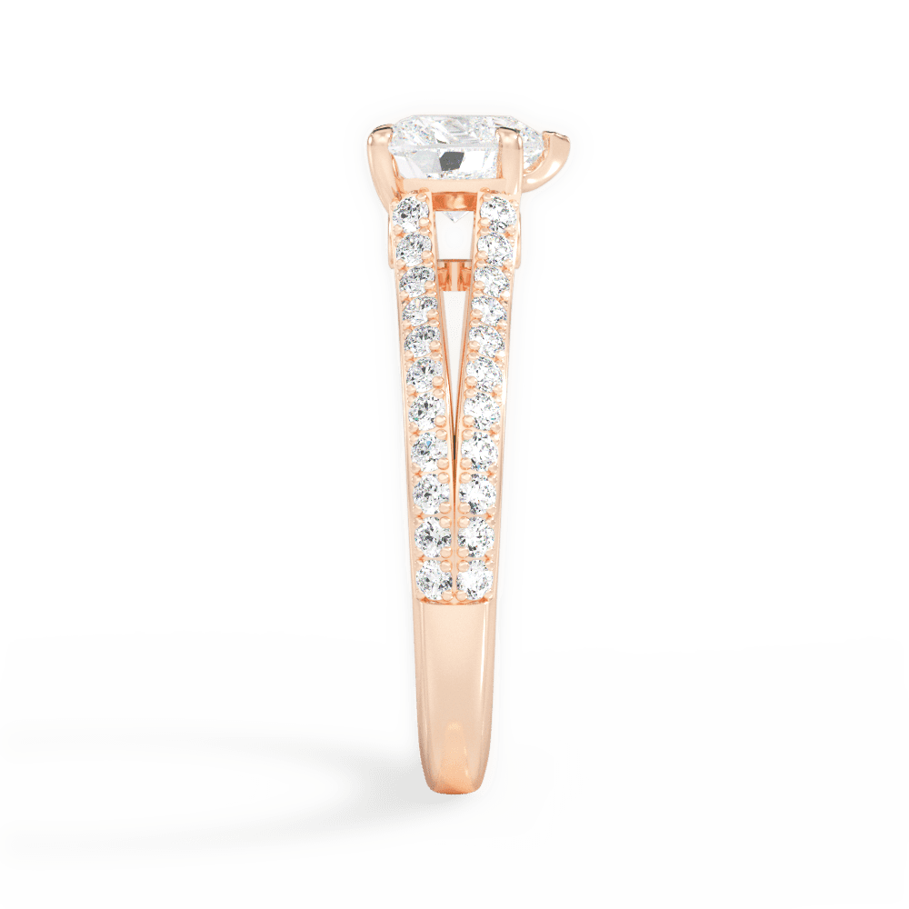 14kt Rose Gold/18kt Rose Gold/heart/perspective
